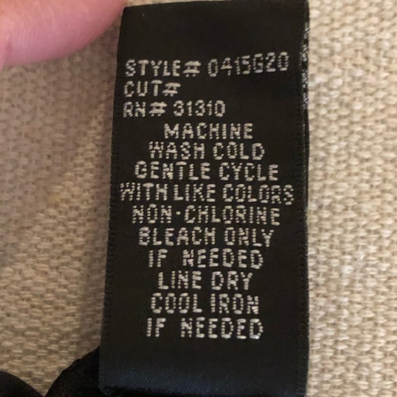 AGB Blouse 3/4 Sleeves with attached Black Cami, Large, EUC, pet/smoke free home - Picture 8 of 15